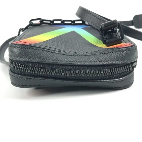 LOUIS VUITTON M30332 Taiga Rainbow Danube-Messenger Bag Pochette Shoulder Bag - Picture 6 of 14